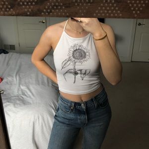 Pacsun Sunflower halter top